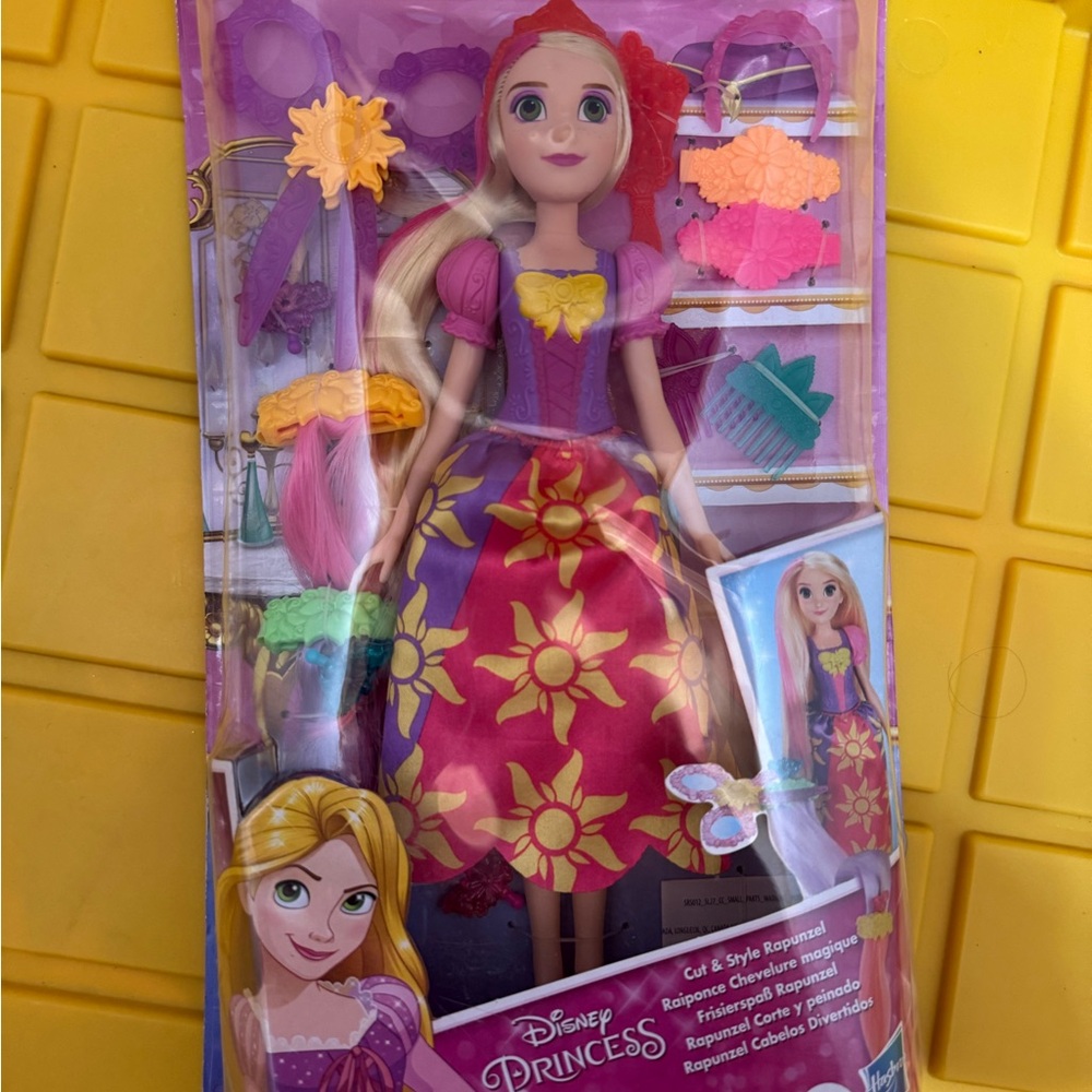 Disney Princess Rapunzel Doll with Purple and Red Outfit
